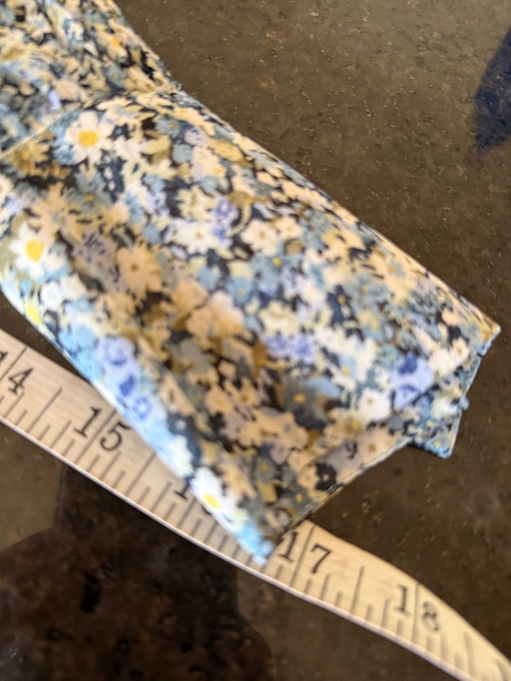 Sezane Aurena Boho Mini Dress Garden Blue Floral Print Size 38 (US size 6/8) - Picture 12 of 14